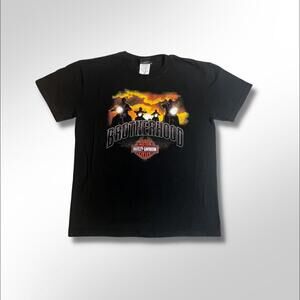 Harley-Davidson Brotherhood / Flames Crewneck T-Shirt Large
